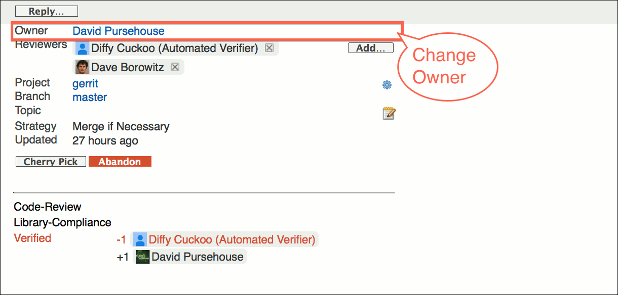 user review ui change screen change info owner