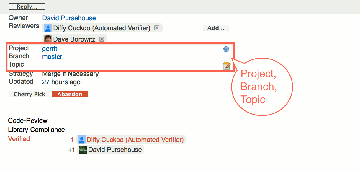 user review ui change screen change info project branch topic